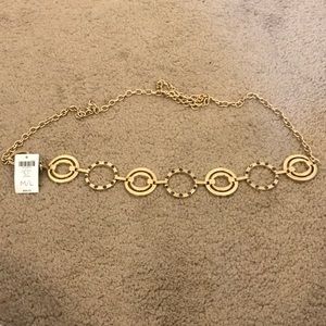 Chico’s gold chain circle belt
